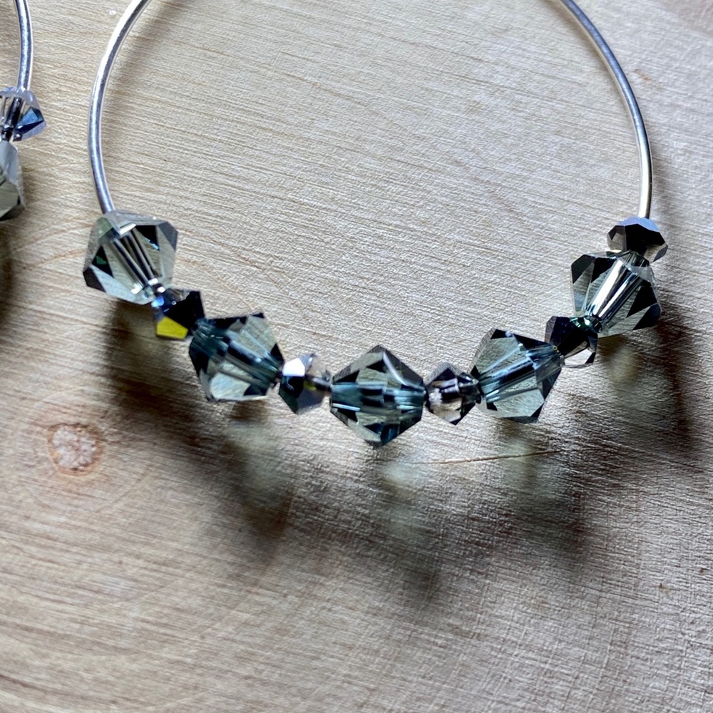 Swarovski satin crystal earrings - Picture 2 of 2